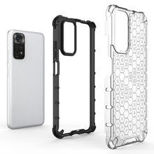 Заредете изображение във визуализатора на галерията – Honeycomb case armored cover with a gel frame for Xiaomi Redmi Note 11S / Note 11 black - TopMag
