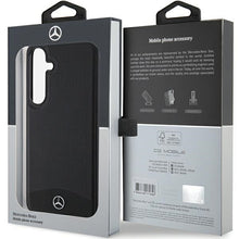 Заредете изображение във визуализатора на галерията – Original Case - hardcase Leather Textured &amp; Plain MagSafe MEHMS24M23RBARK for Samsung Galaxy S24 Plus Black
