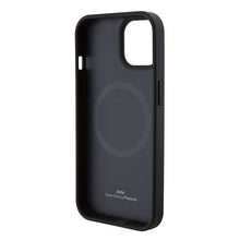 Заредете изображение във визуализатора на галерията – Original Case BMW Magsafe Signature Logo Imprint BMHMP15SSLLBK for Iphone 15 black
