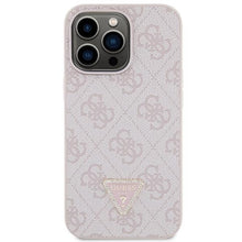 Заредете изображение във визуализатора на галерията – Guess GUHCP13XP4TDSCPP case for iPhone 13 Pro Max 6.7" - pink Crossbody 4G Metal Logo
