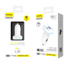 Заредете изображение във визуализатора на галерията – PAVAREAL car charger 2x USB 4,8A PA-CC61 black

