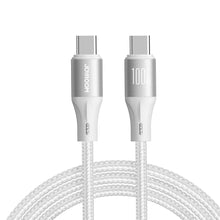 Заредете изображение във визуализатора на галерията – Joyroom Light-Speed ​​Series SA25-CC5 100W USB-C / USB-C cable 1.2m - white
