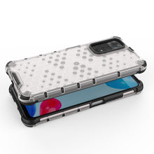 Заредете изображение във визуализатора на галерията – Honeycomb case armored cover with a gel frame for Xiaomi Redmi Note 11S / Note 11 blue - TopMag
