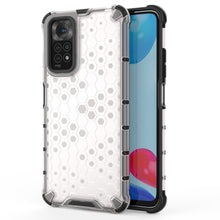 Заредете изображение във визуализатора на галерията – Honeycomb case armored cover with a gel frame for Xiaomi Redmi Note 11S / Note 11 transparent - TopMag
