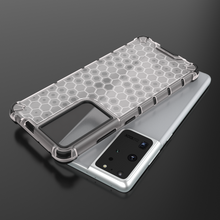 Заредете изображение във визуализатора на галерията – Honeycomb case armored cover with a gel frame for Samsung Galaxy S22 Ultra black - TopMag
