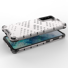 Заредете изображение във визуализатора на галерията – Honeycomb case armored cover with a gel frame for Samsung Galaxy S22 blue - TopMag
