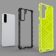 Заредете изображение във визуализатора на галерията – Honeycomb case armored cover with a gel frame for Samsung Galaxy S22 blue - TopMag
