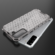 Заредете изображение във визуализатора на галерията – Honeycomb case armored cover with a gel frame for Samsung Galaxy S22 transparent - TopMag
