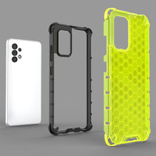 Заредете изображение във визуализатора на галерията – Honeycomb case armored cover with a gel frame for Samsung Galaxy A03s (166.5) black - TopMag
