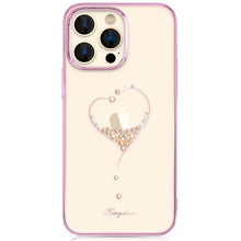Заредете изображение във визуализатора на галерията – Kingxbar Wish Series case for iPhone 14 Pro Max decorated with pink crystals
