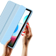 Заредете изображение във визуализатора на галерията – Dux Ducis Toby Armored Flip Smart Case for Realme Pad 10.4 '' with Stylus Holder Black - TopMag
