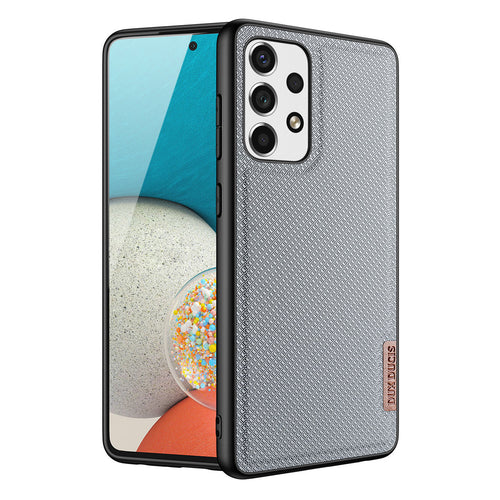Dux Ducis Fino case is made of nylon material for Samsung Galaxy A73 blue - TopMag