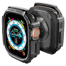 Заредете изображение във визуализатора на галерията – SPIGEN RUGGED ARMOR APPLE WATCH ULTRA (49 MM ) MATTE BLACK
