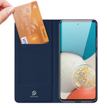 Заредете изображение във визуализатора на галерията – Dux Ducis Skin Pro Holster Cover for Samsung Galaxy A73 blue - TopMag
