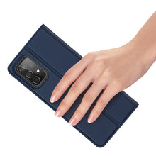 Заредете изображение във визуализатора на галерията – Dux Ducis Skin Pro Holster Cover for Samsung Galaxy A73 blue - TopMag
