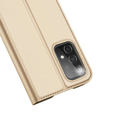 Заредете изображение във визуализатора на галерията – Dux Ducis Skin Pro Holster Cover Flip Cover for Samsung Galaxy A73 gold - TopMag
