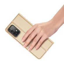 Заредете изображение във визуализатора на галерията – Dux Ducis Skin Pro Holster Cover Flip Cover for Samsung Galaxy A73 gold - TopMag

