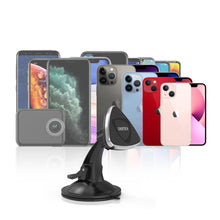 Заредете изображение във визуализатора на галерията – Choetech magnetic car phone holder for windshield and cockpit black (H010 black) - TopMag

