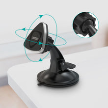 Заредете изображение във визуализатора на галерията – Choetech magnetic car phone holder for windshield and cockpit black (H010 black) - TopMag
