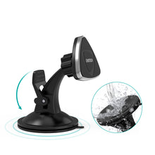 Заредете изображение във визуализатора на галерията – Choetech magnetic car phone holder for windshield and cockpit black (H010 black) - TopMag
