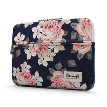 Заредете изображение във визуализатора на галерията – CANVASLIFE SLEEVE LAPTOP 13-14 NAVY ROSE - TopMag
