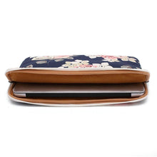 Заредете изображение във визуализатора на галерията – CANVASLIFE SLEEVE LAPTOP 13-14 NAVY ROSE - TopMag
