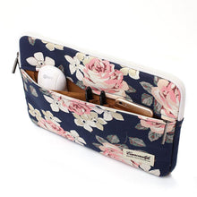 Заредете изображение във визуализатора на галерията – CANVASLIFE SLEEVE LAPTOP 13-14 NAVY ROSE - TopMag
