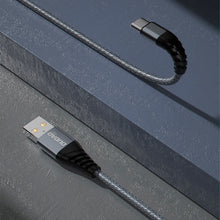 Заредете изображение във визуализатора на галерията – Dudao cable USB - micro USB 6A cable 1 m gray (TGL1M) - TopMag
