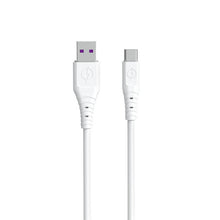 Заредете изображение във визуализатора на галерията – Dudao cable USB - USB Type C 6A cable 1 m white (TGL3T) - TopMag
