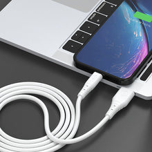 Заредете изображение във визуализатора на галерията – Dudao cable USB - USB Type C 6A cable 1 m white (TGL3T) - TopMag

