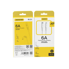 Заредете изображение във визуализатора на галерията – Dudao cable, USB Type C cable - Lightning 6A 65W PD white (TGL3X) - TopMag
