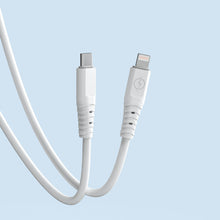 Заредете изображение във визуализатора на галерията – Dudao cable, USB Type C cable - Lightning 6A 65W PD white (TGL3X) - TopMag
