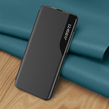 Заредете изображение във визуализатора на галерията – Eco Leather View Case an elegant case with a flap and stand function for Samsung Galaxy A73 red - TopMag
