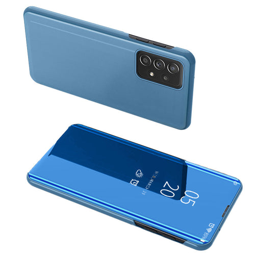 Clear View Case flip cover for Samsung Galaxy A73 blue - TopMag