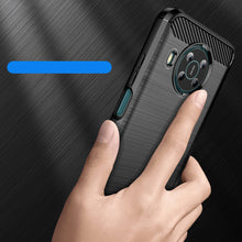 Заредете изображение във визуализатора на галерията – Carbon Case Flexible cover for Nokia X100 black - TopMag
