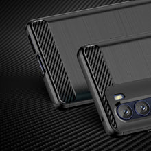 Заредете изображение във визуализатора на галерията – Carbon Case Flexible Cover Sleeve Motorola Moto G200 5G / Edge S30 black - TopMag
