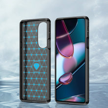 Заредете изображение във визуализатора на галерията – Carbon Case Flexible cover for Motorola Moto Edge 30 Pro black - TopMag
