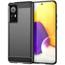 Заредете изображение във визуализатора на галерията – Carbon Case Flexible Cover Sleeve for Xiaomi 12 / 12X black - TopMag
