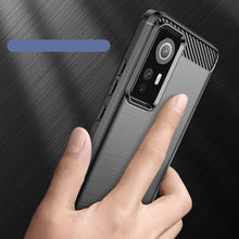Заредете изображение във визуализатора на галерията – Carbon Case Flexible Cover Sleeve for Xiaomi 12 / 12X black - TopMag

