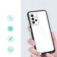 Заредете изображение във визуализатора на галерията – Clear 3in1 Case for Samsung Galaxy A13 5G Frame Gel Cover Black - TopMag
