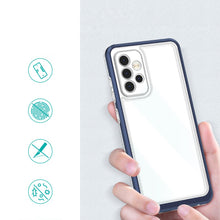 Заредете изображение във визуализатора на галерията – Clear 3in1 Case for Samsung Galaxy A13 5G Frame Gel Cover Blue - TopMag
