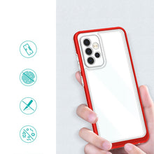 Заредете изображение във визуализатора на галерията – Clear 3in1 Case for Samsung Galaxy A53 5G Frame Gel Cover Red - TopMag
