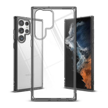 Заредете изображение във визуализатора на галерията – Ringke Fusion TPU cover with a Samsung Galaxy S22 Ultra gel frame black - TopMag
