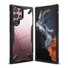 Заредете изображение във визуализатора на галерията – Ringke Fusion X case armored cover with frame for Samsung Galaxy S22 Ultra black - TopMag
