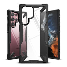 Заредете изображение във визуализатора на галерията – Ringke Fusion X case armored cover with frame for Samsung Galaxy S22 Ultra black - TopMag
