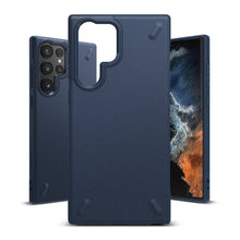 Заредете изображение във визуализатора на галерията – Ringke Onyx durable cover for Samsung Galaxy S22 Ultra navy blue - TopMag
