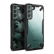 Заредете изображение във визуализатора на галерията – Ringke Fusion X case armored cover with frame for Samsung galaxy s22 + (s22 plus) black camo black - TopMag
