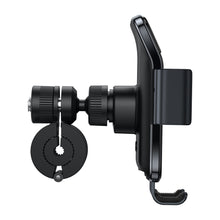 Заредете изображение във визуализатора на галерията – Baseus Electric Bike Smartphone Holder with Integrated Solar Panel 150mAh Black (SUZG010001) - TopMag
