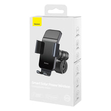Заредете изображение във визуализатора на галерията – Baseus Electric Bike Smartphone Holder with Integrated Solar Panel 150mAh Black (SUZG010001) - TopMag
