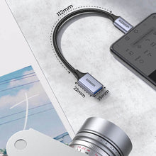 Заредете изображение във визуализатора на галерията – Ugreen OTG adapter cable USB-C (male) - USB-A (female) 5Gb/s 0.15m black (US378)
